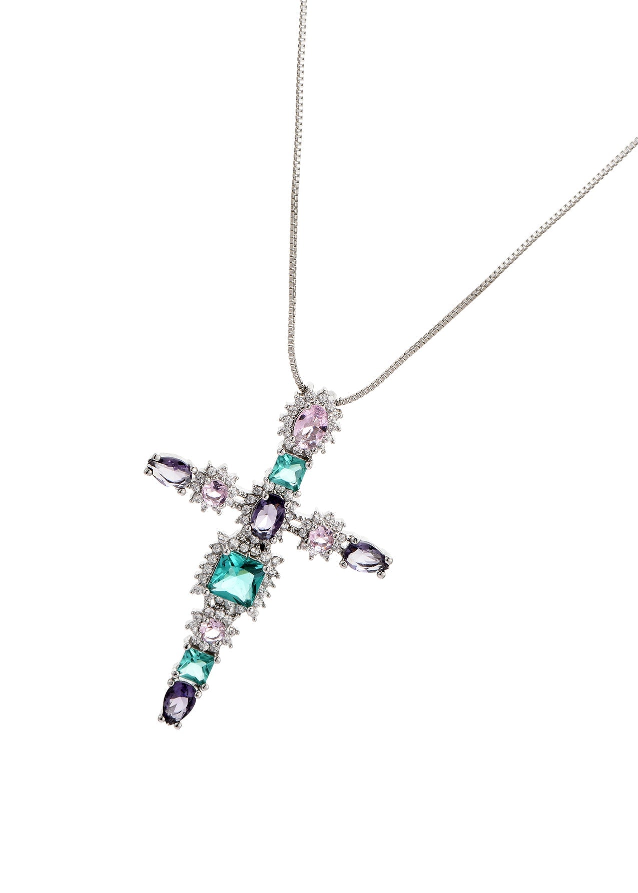 Keira Myth – Glitzernde Kreuz-Halskette