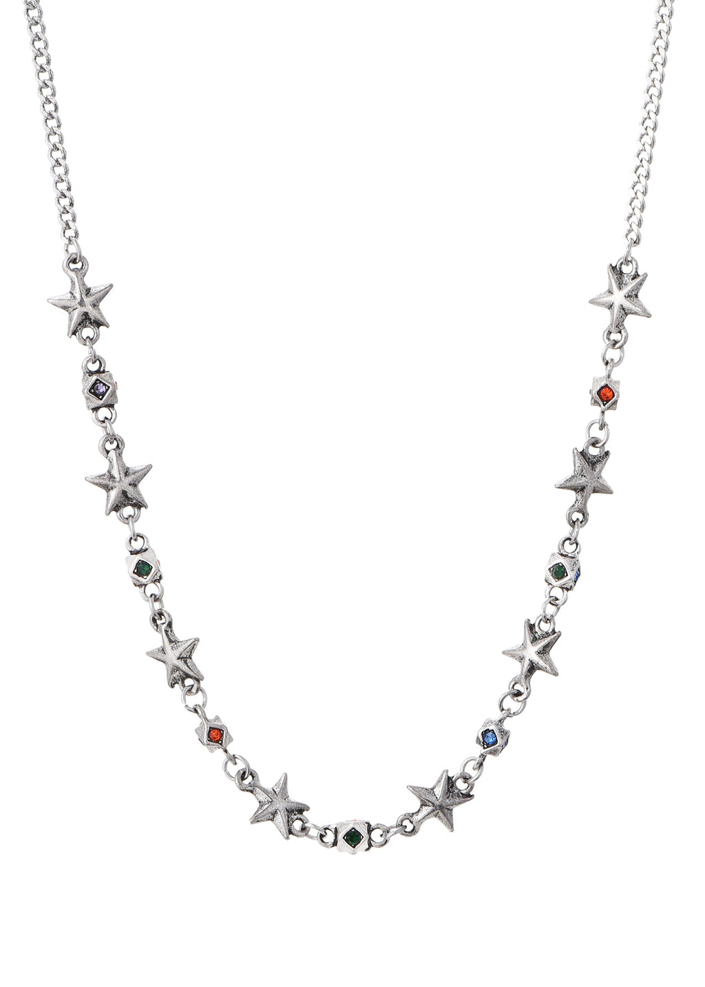 Val Vintage Stern Silber Halskette