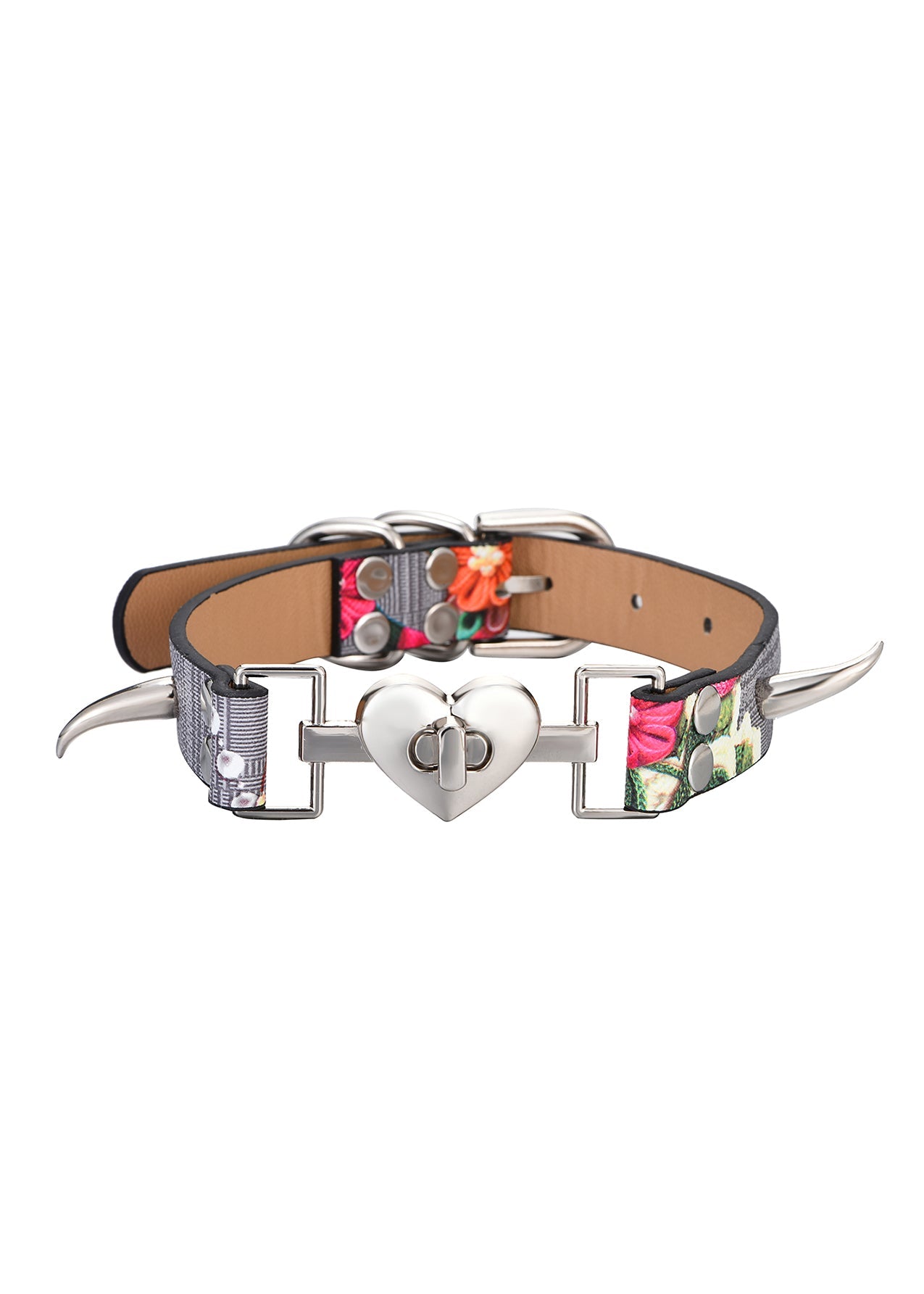 Collana girocollo in pelle Mae Y2k
