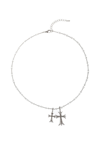 Collana in argento con croce Val Duo