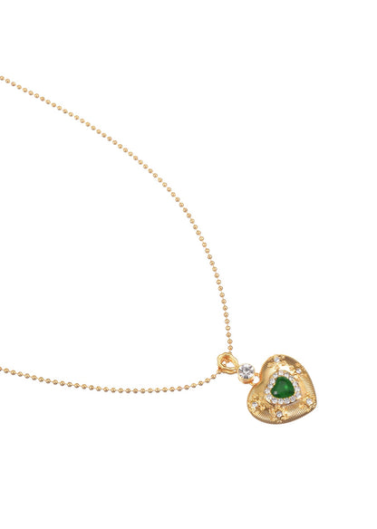 Gabrielle Green Love Edelstein-Halskette