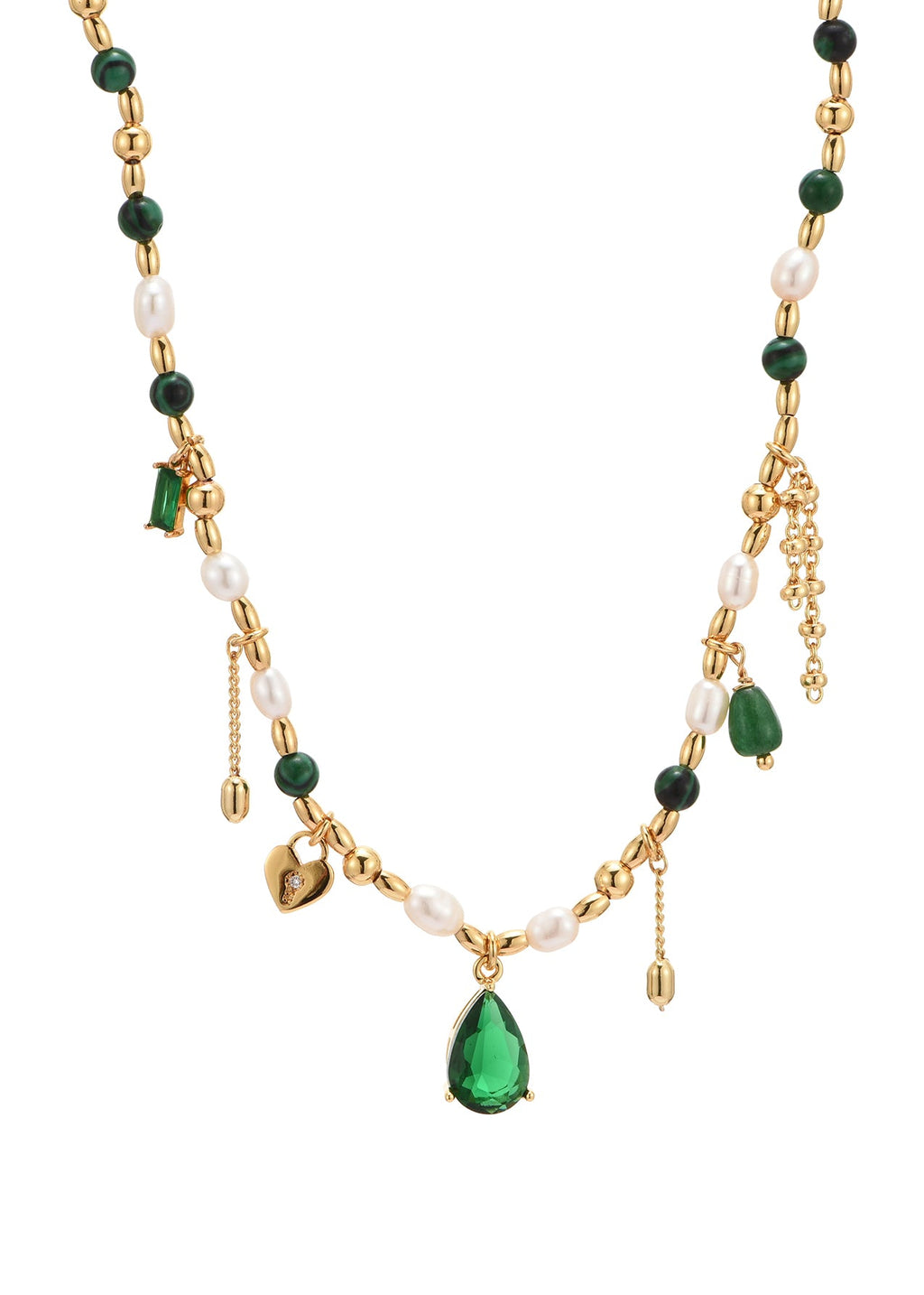 Maelle Green Romantische goldene Halskette