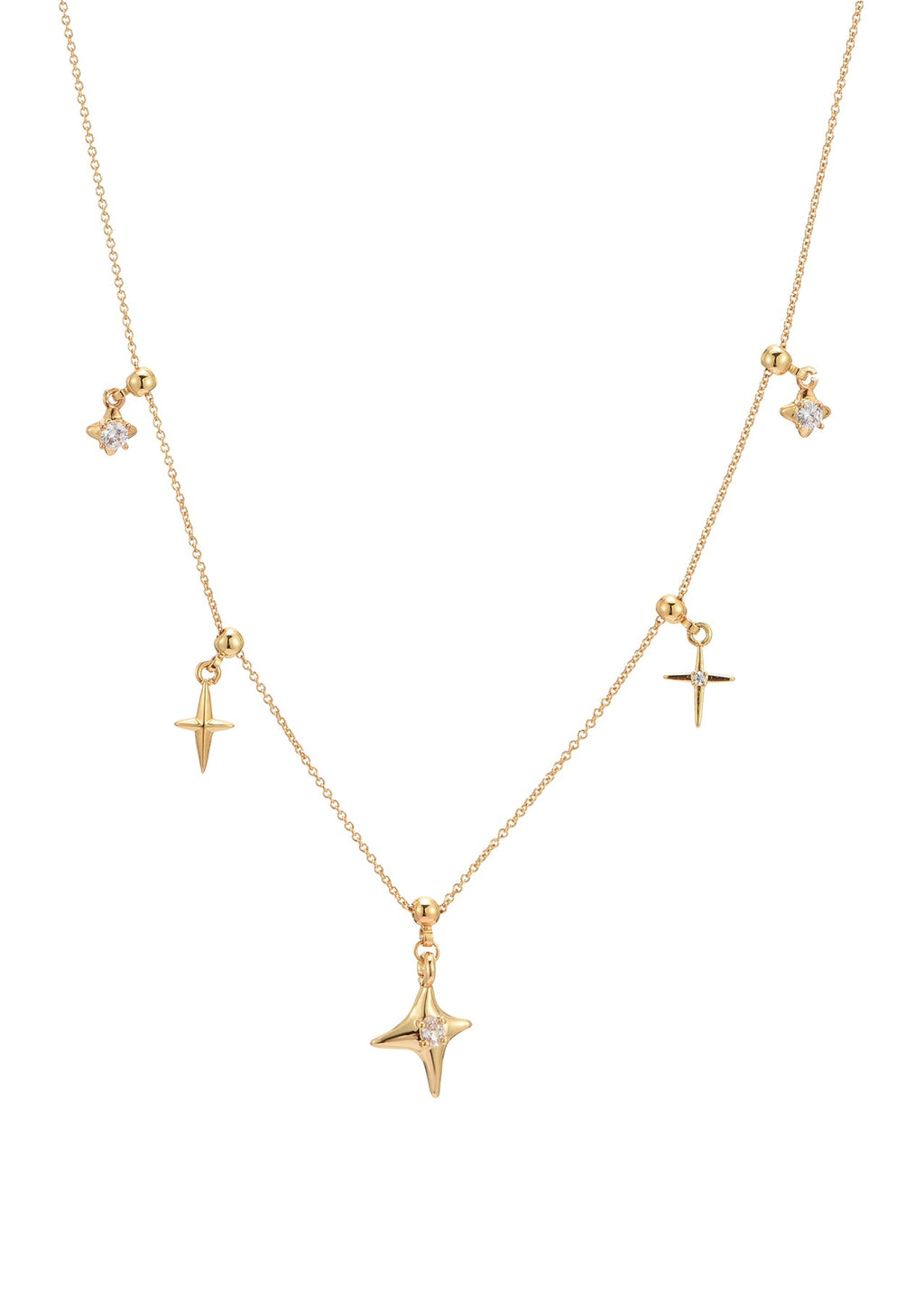 Goldene Halskette „Vera Star“