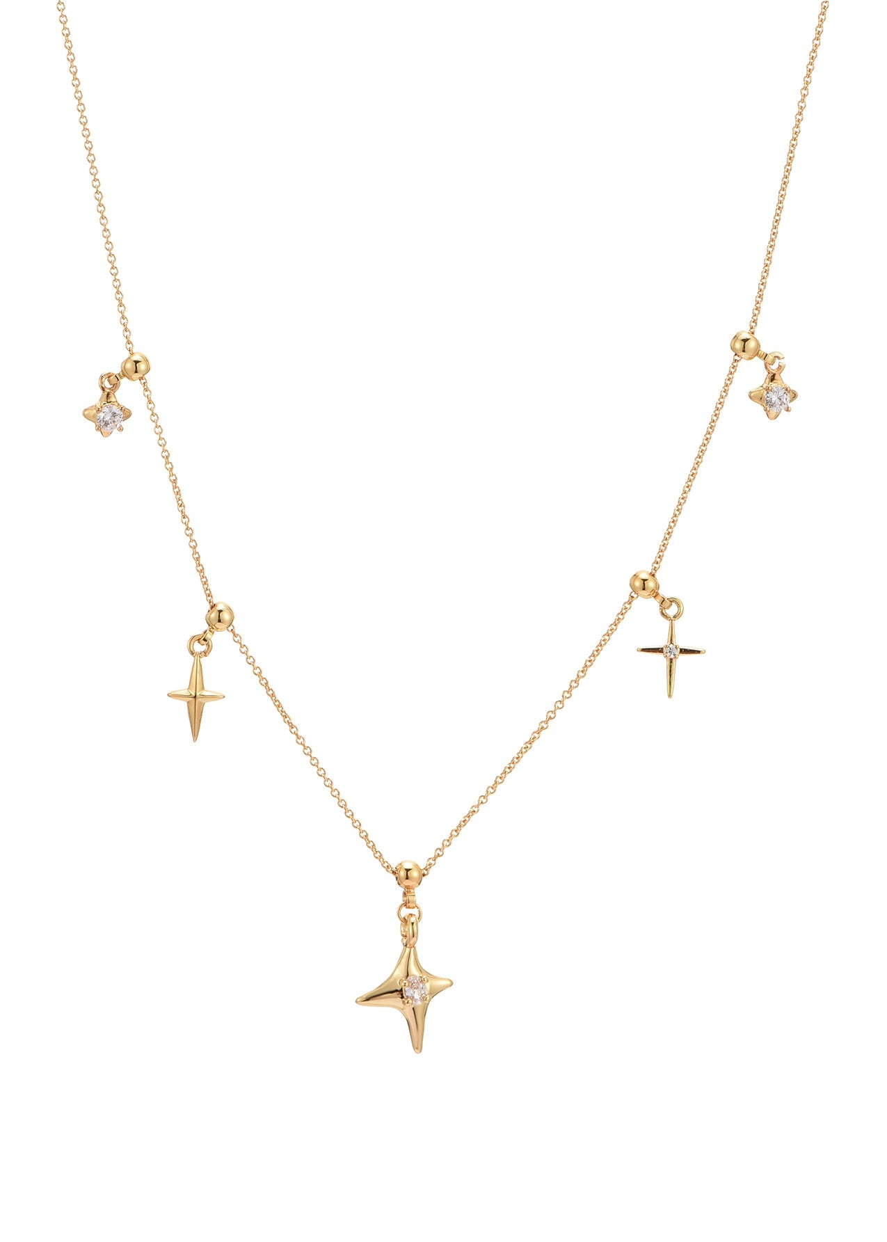 Goldene Halskette „Vera Star“