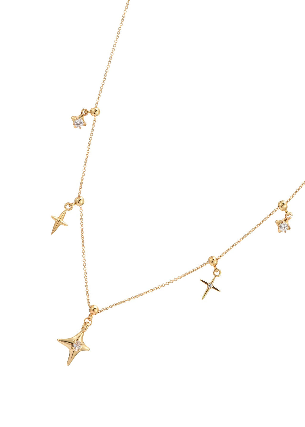 Goldene Halskette „Vera Star“