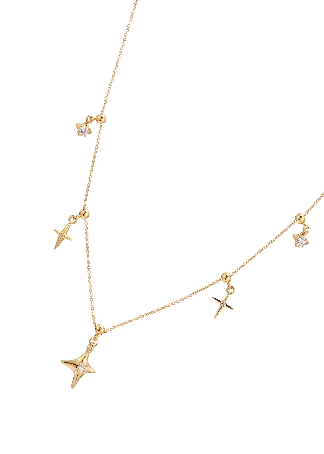 Goldene Halskette „Vera Star“