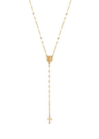 Martina Cross Long Chain Necklace - Lariat Extra Long