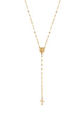 Martina Cross Long Chain Necklace - Lariat Extra Long