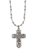 Ursula Großes Kreuz Silber Lange Halskette