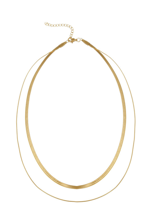 Collana Faya Golden a doppio strato gratuita