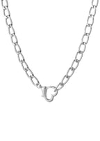 Bernadette Silberne Halskette mit Love Locker-Kette