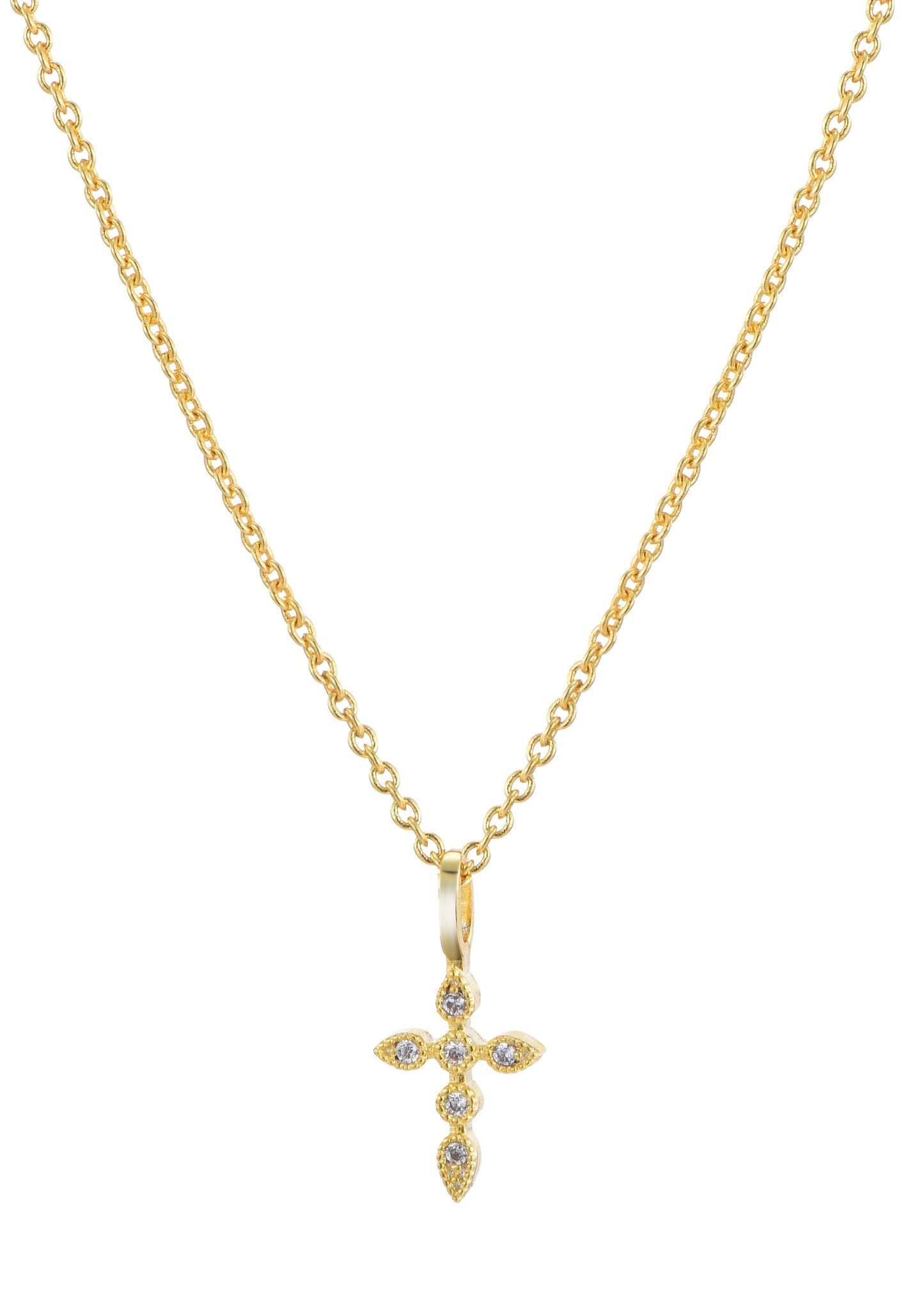 Rango Diamantkreuz-Goldkette