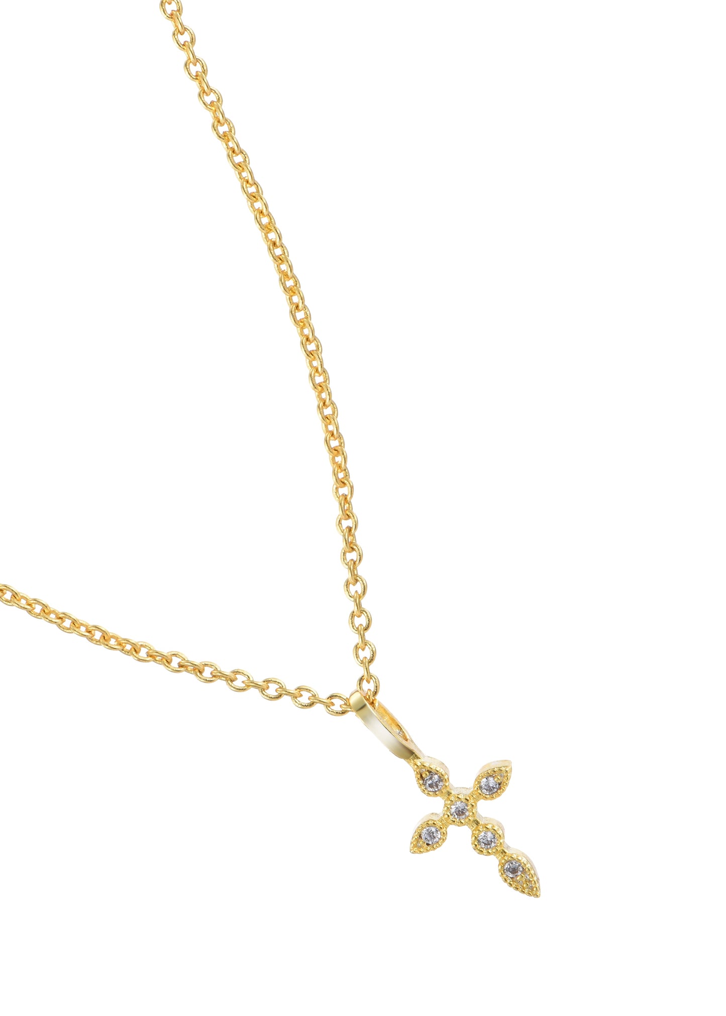 Rango Diamantkreuz-Goldkette