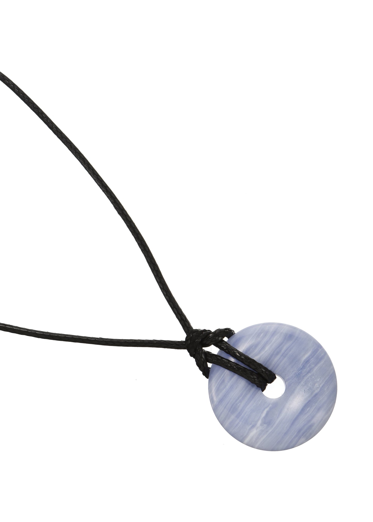 Charm Cord Necklace - Fortune (Blue Quartzite)