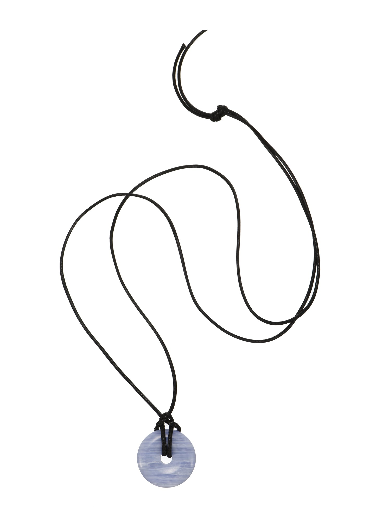 Charm Cord Necklace - Fortune (Blue Quartzite)