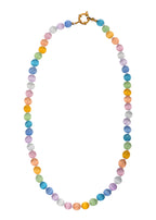 Fiorella – Bunte Cateye-Halskette aus Naturstein