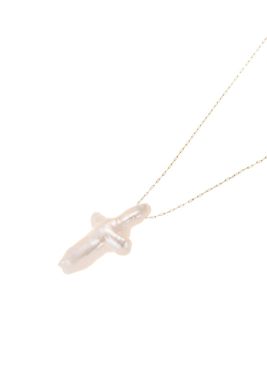 Kai Pearl Cross Necklace