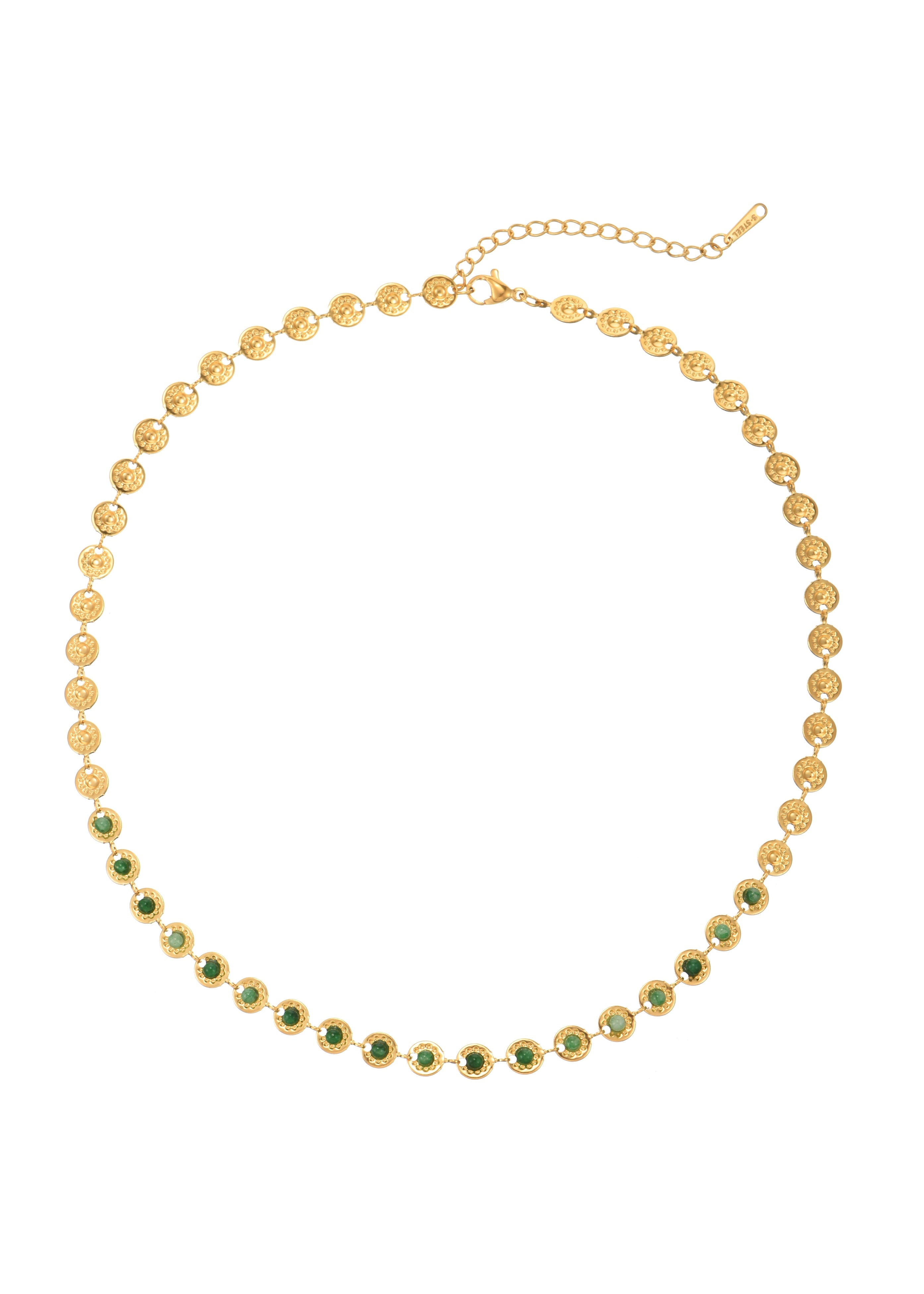 Regina Grüne goldene Lagenkette