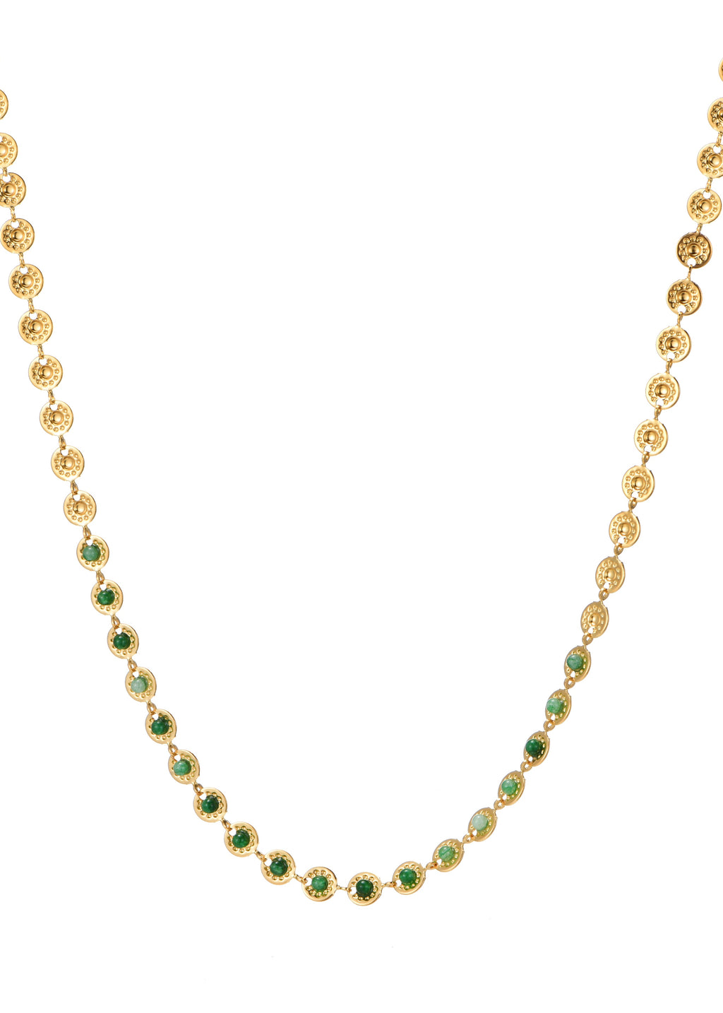 Regina Grüne goldene Lagenkette