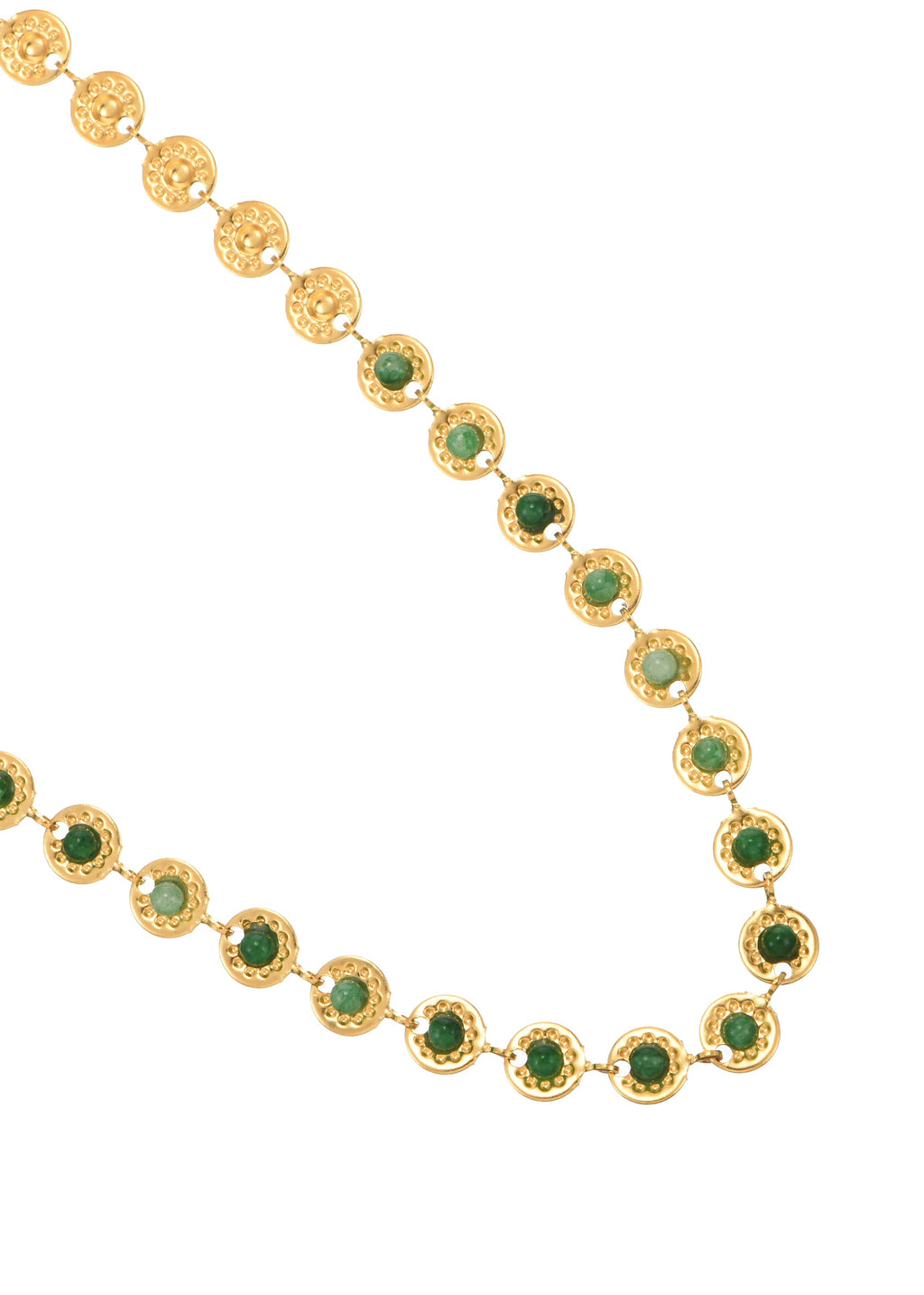 Regina Grüne goldene Lagenkette