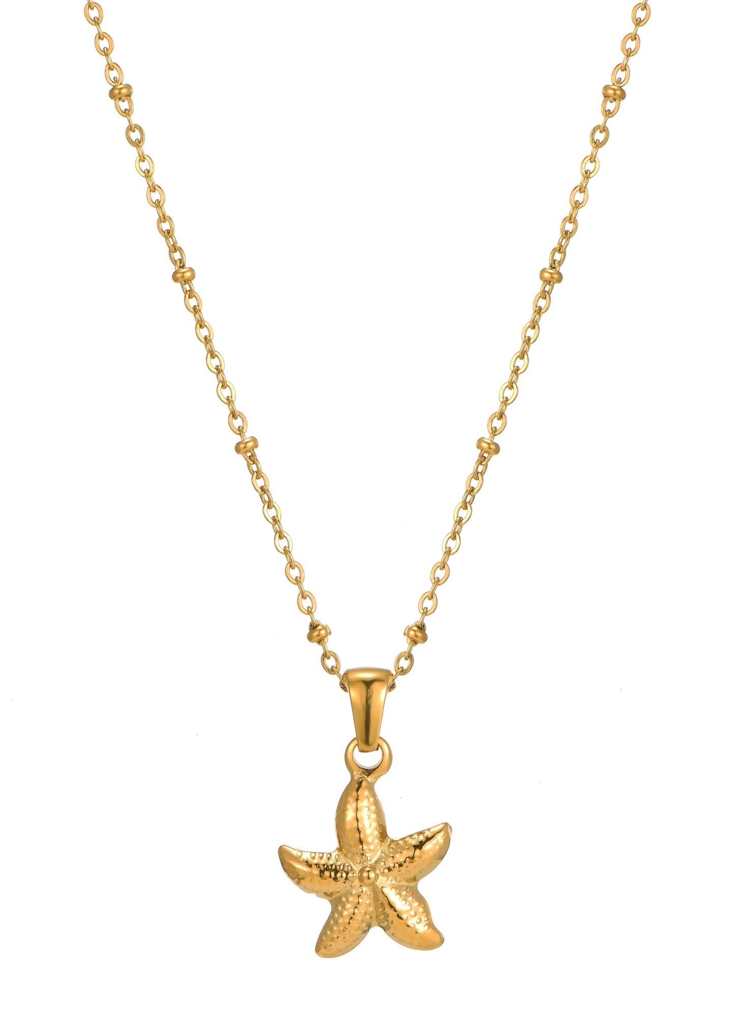 Natalia Starfish Golden Necklace