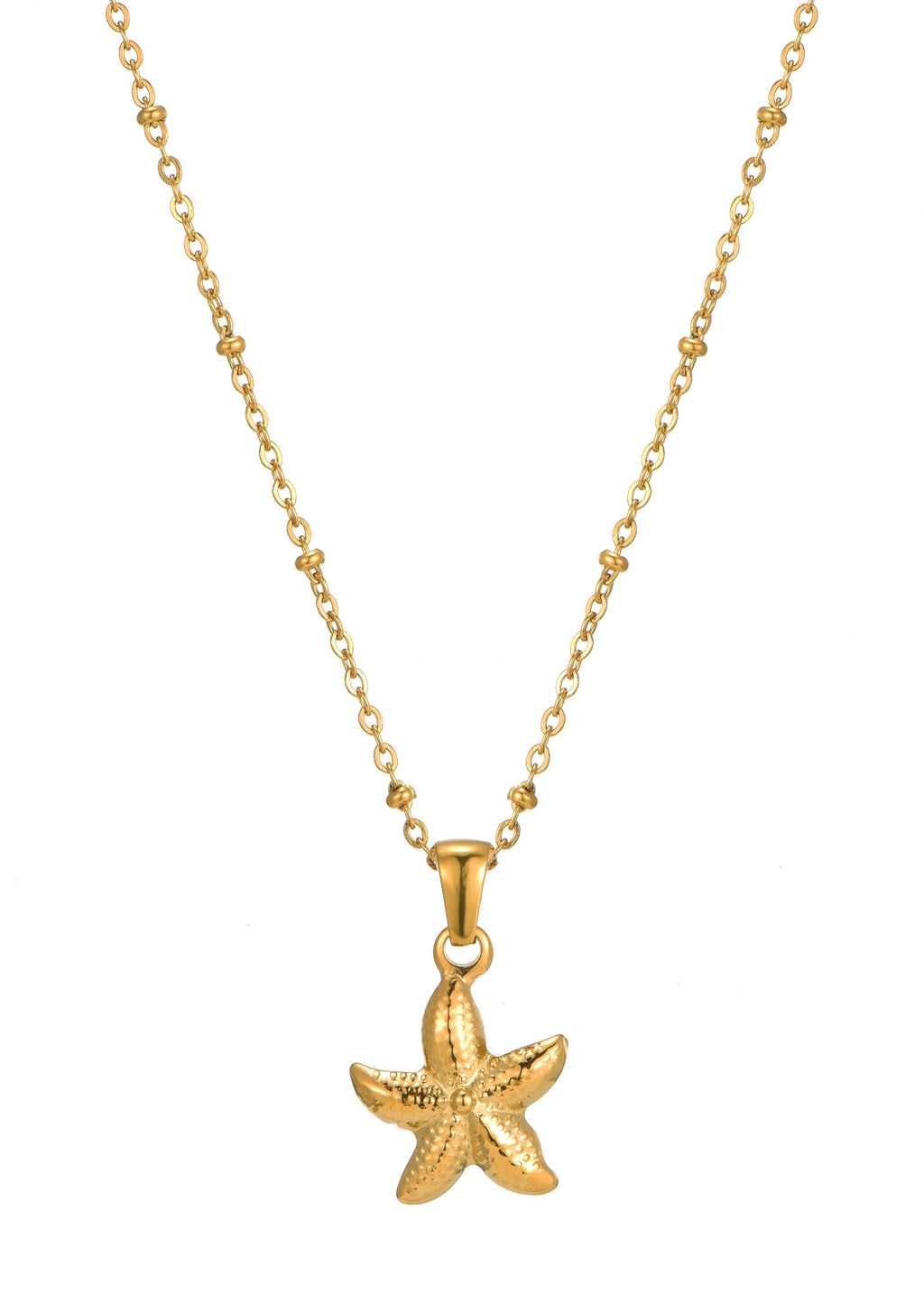 Goldene Halskette Natalia mit Seestern
