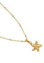 Goldene Halskette Natalia mit Seestern