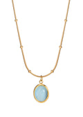 Lam Ice Blue Golden Necklace