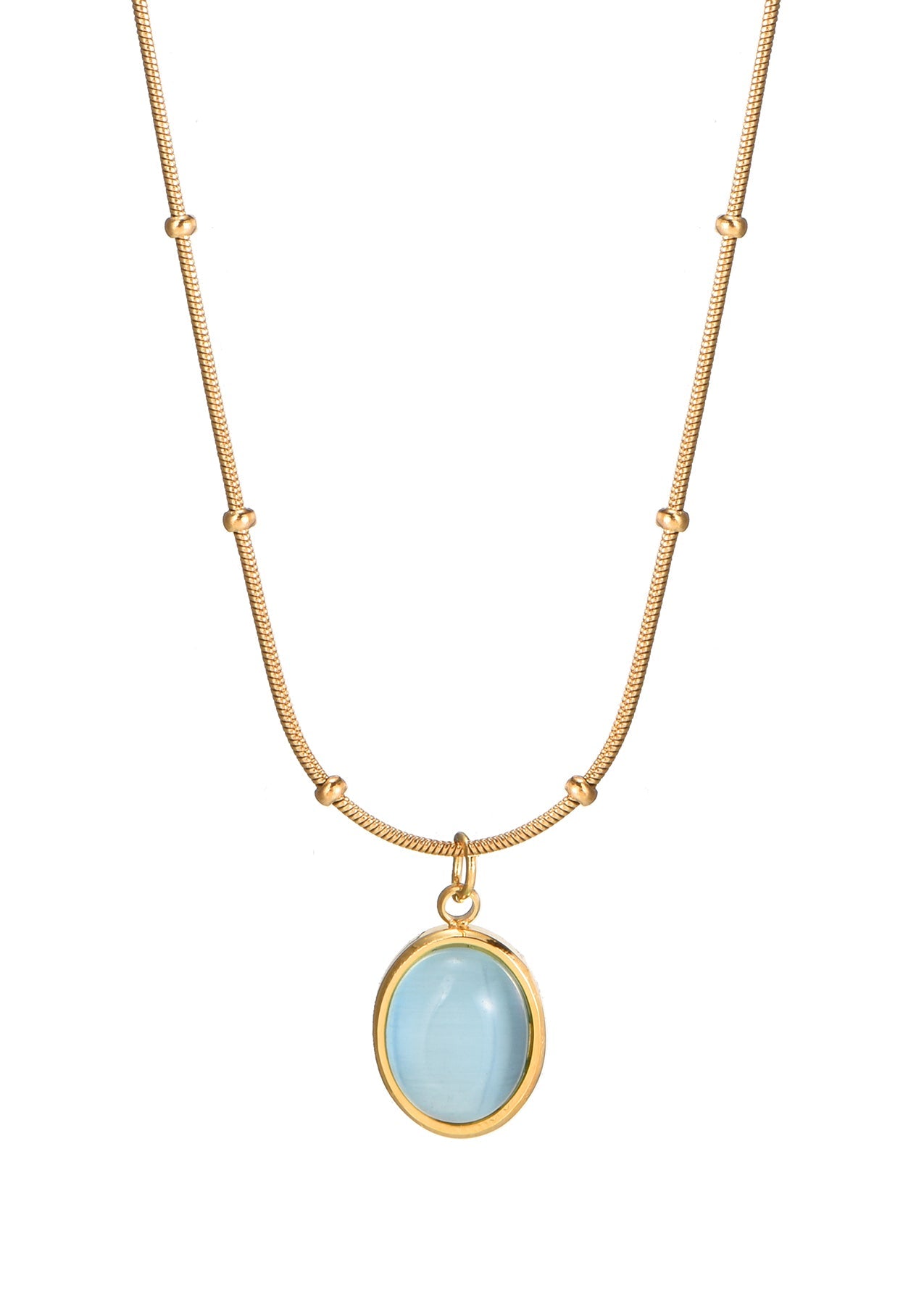 Lam Ice Blue Golden Necklace