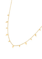 Mina Mini-Kreuz-Halskette in Gold