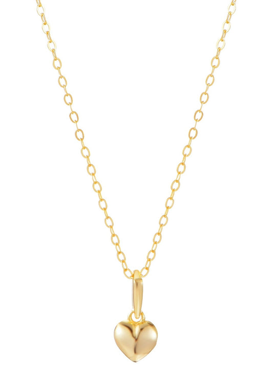 La mia piccola collana a forma di cuore dorato