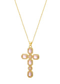 Scarlett Pink Goldene Kreuzkette
