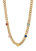 Sabino Bunte Liebe Goldene Kette Halskette