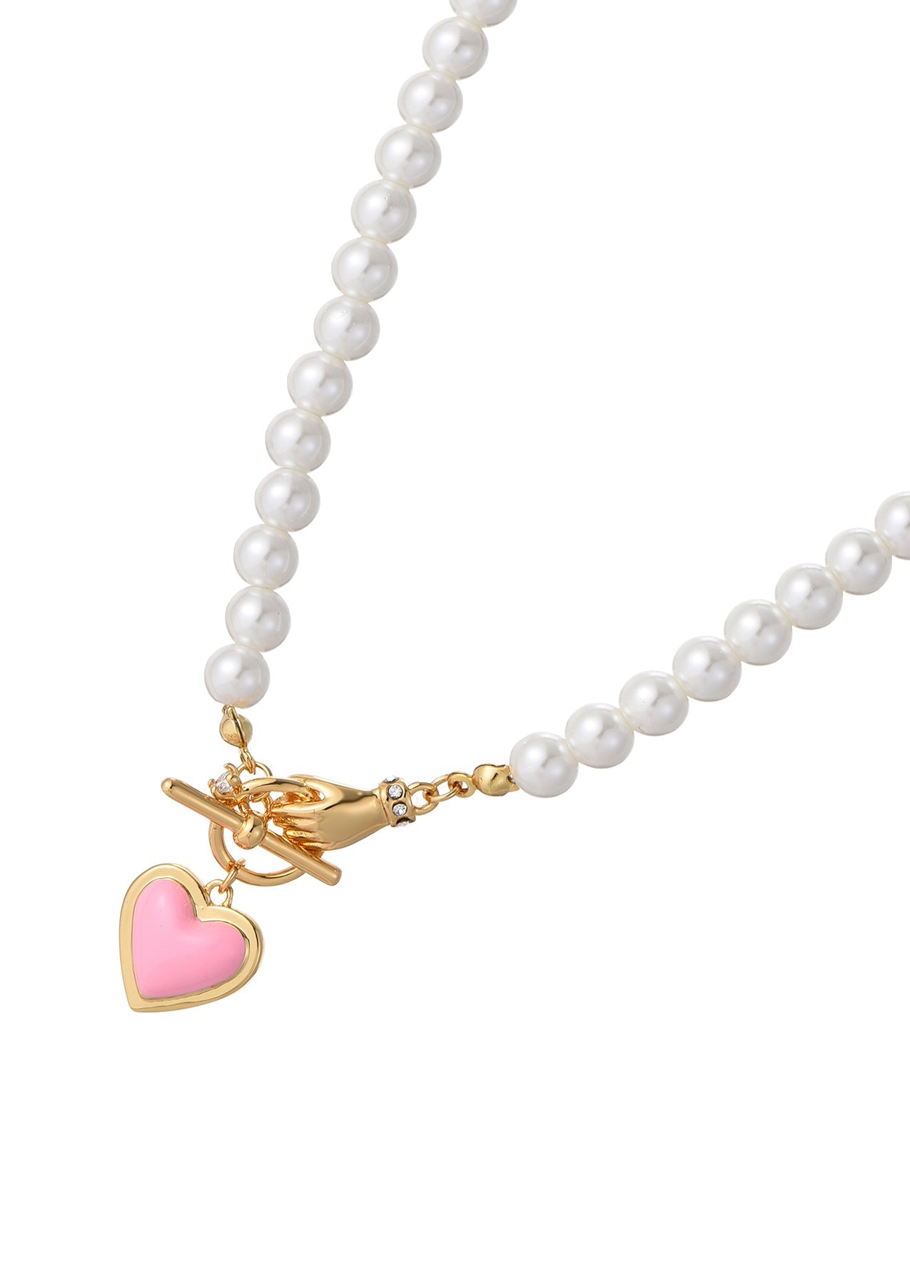 Quinn Pink Love Perlenkette
