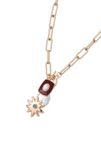 Charis Sun Pearl Rotgold Halskette