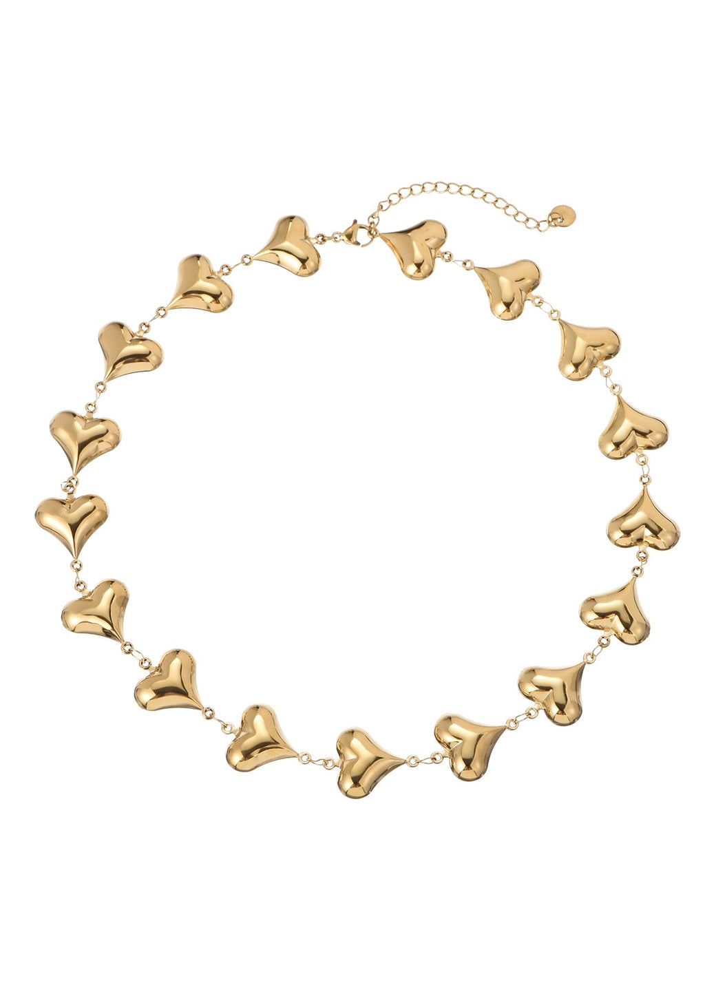 Mindy Goldene Herzen Liebe Halskette