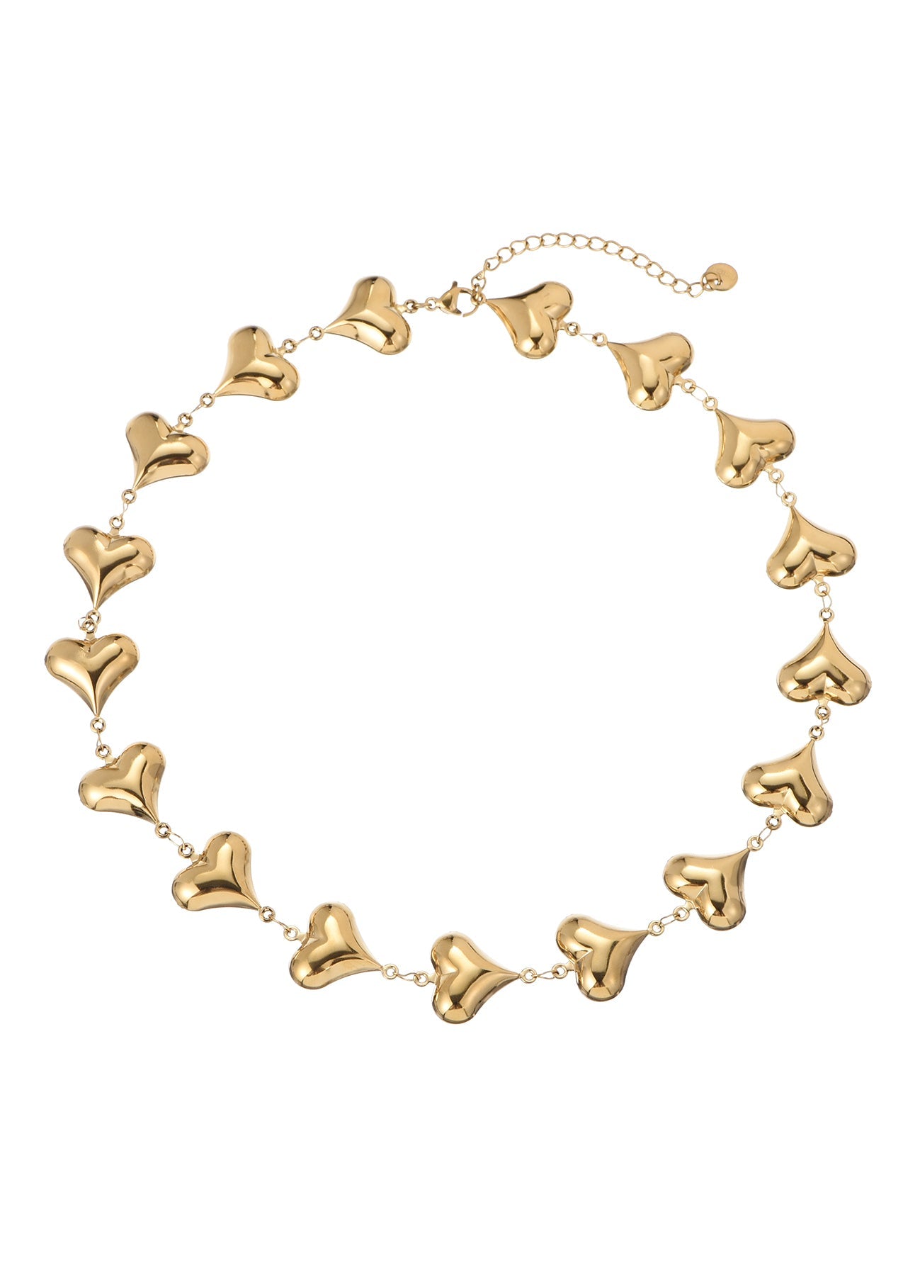 Mindy Goldene Herzen Liebe Halskette