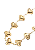 Mindy Goldene Herzen Liebe Halskette
