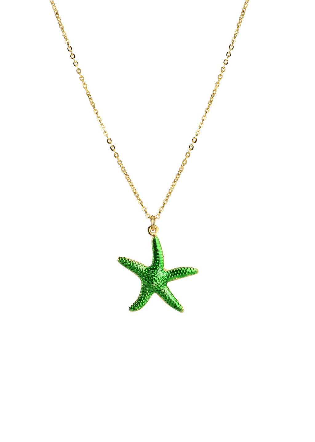 Marlin Passionate Seastar Grün Goldene Halskette