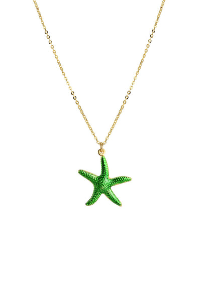 Collana Marlin Passionate Seastar verde dorato