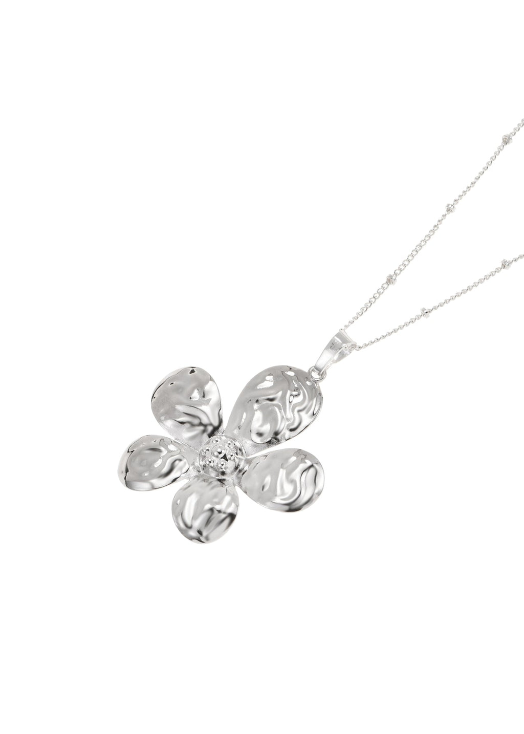Remy Bloom Silberne Blumenkette