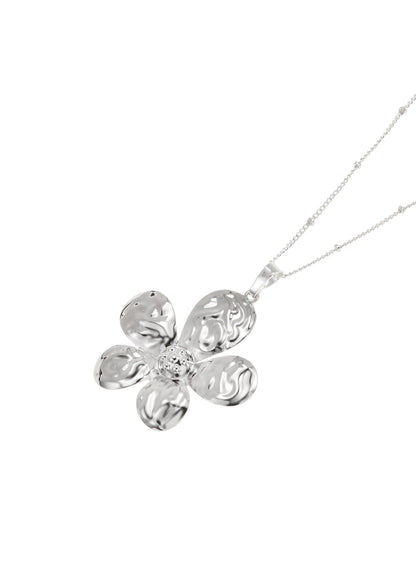 Collana con fiore in argento Remy Bloom