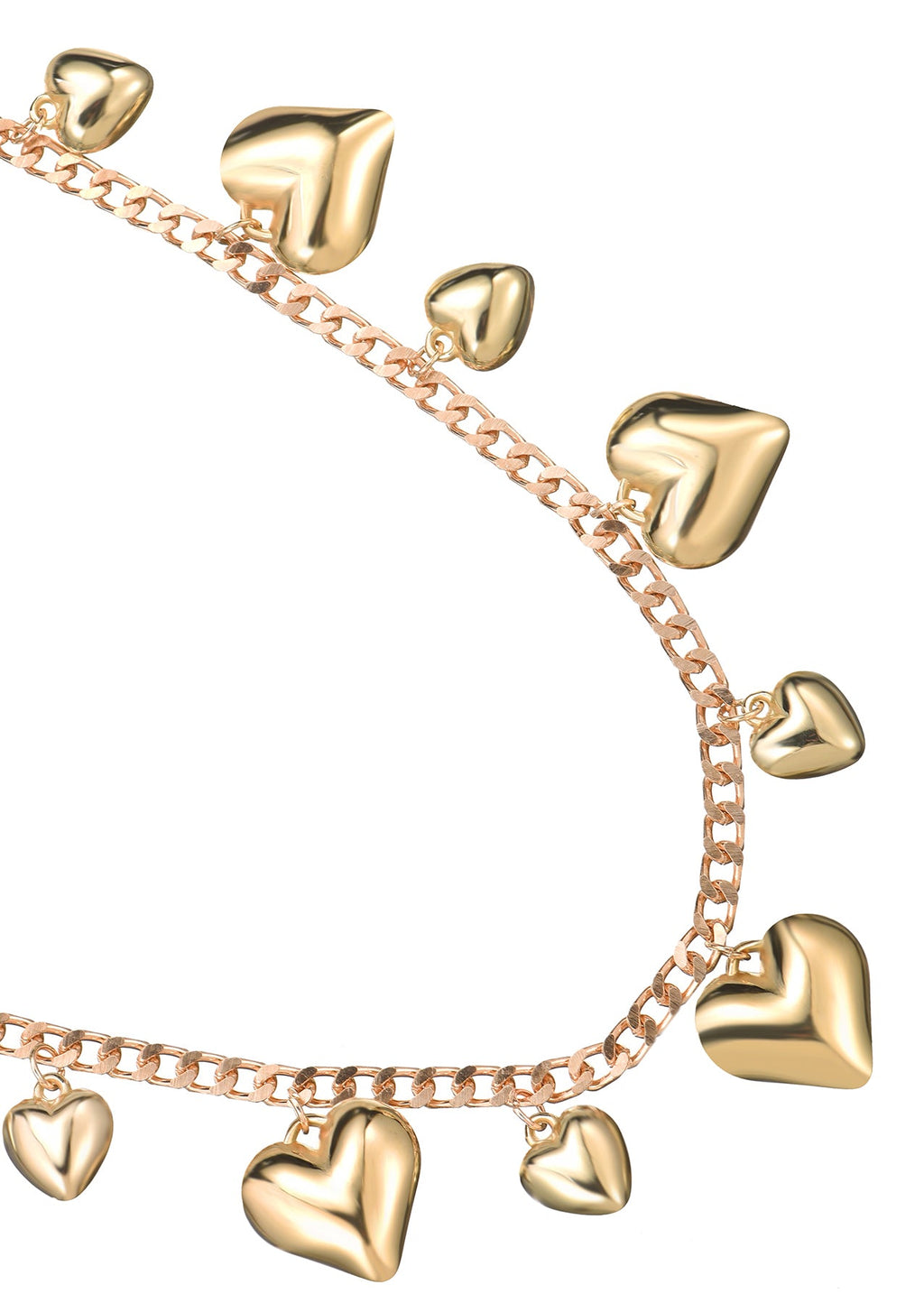 Love Your Body Hearts Goldene Taillenkette