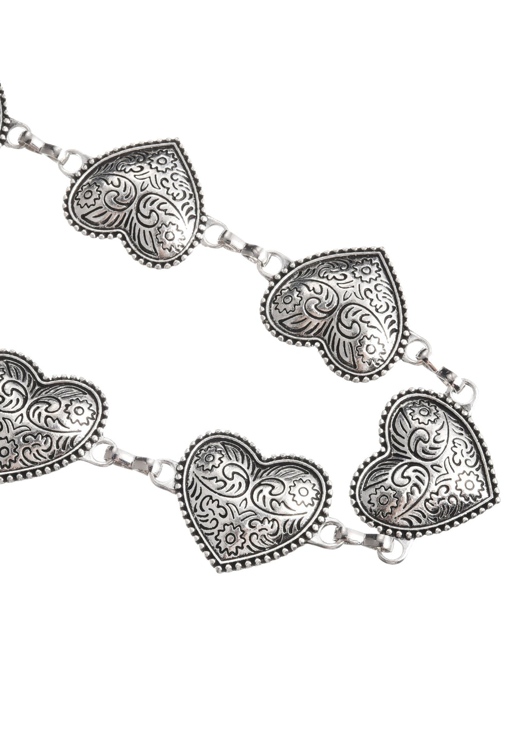 Silberne Vintage Love Taillenkette