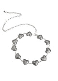 Silberne Vintage Love Taillenkette