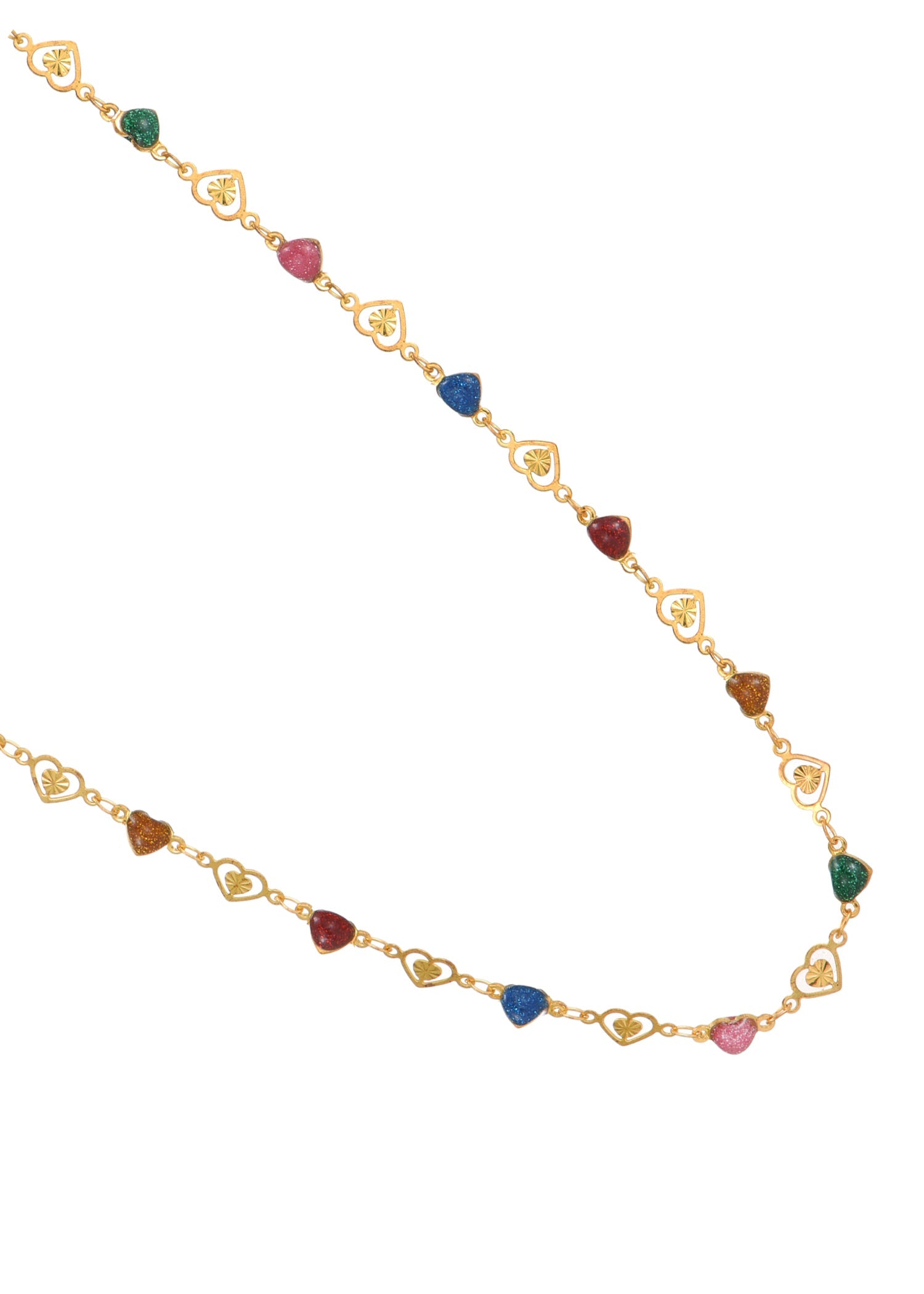 Michel Colorful Love Goldene Körperkette
