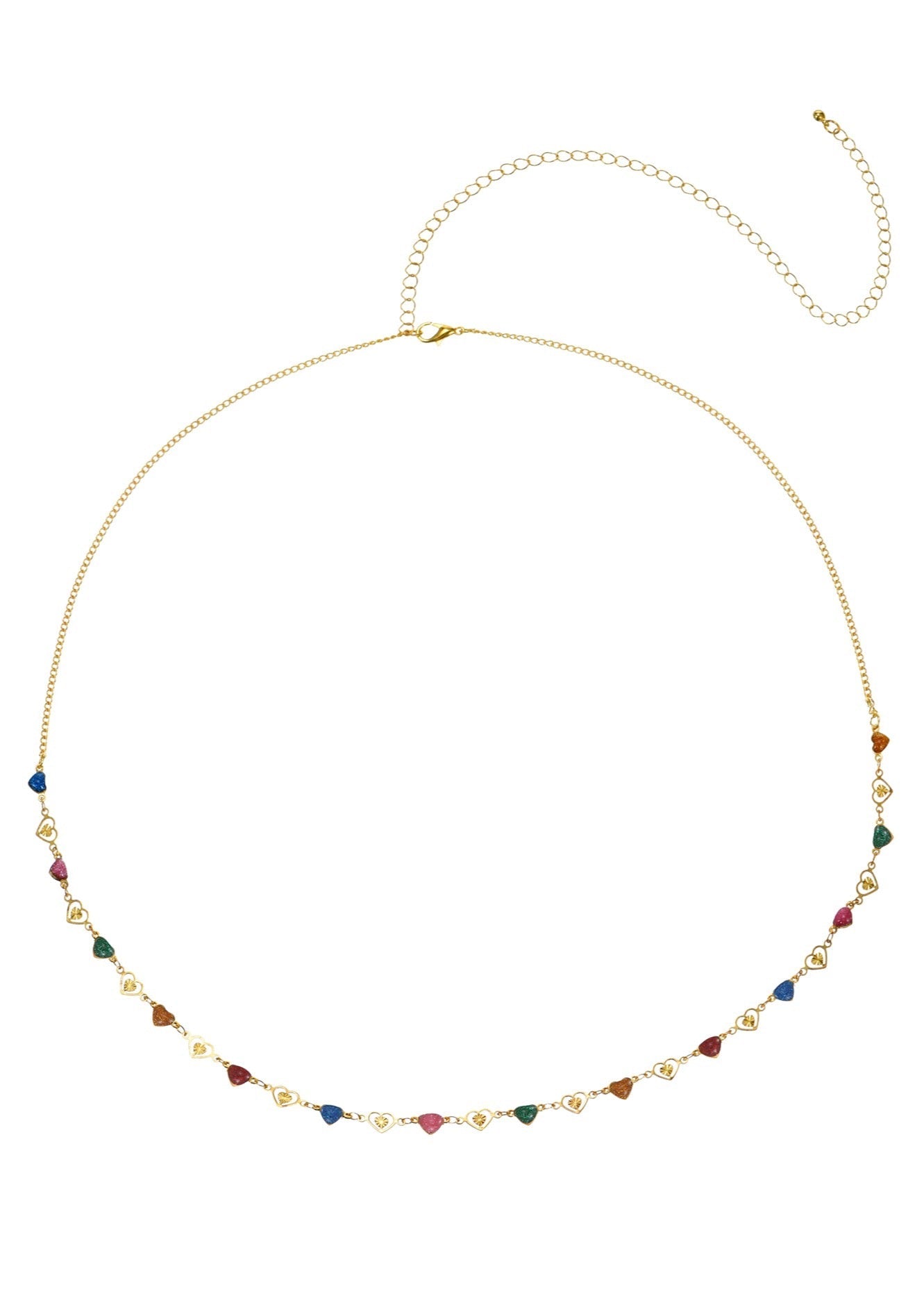 Michel Colorful Love Goldene Körperkette