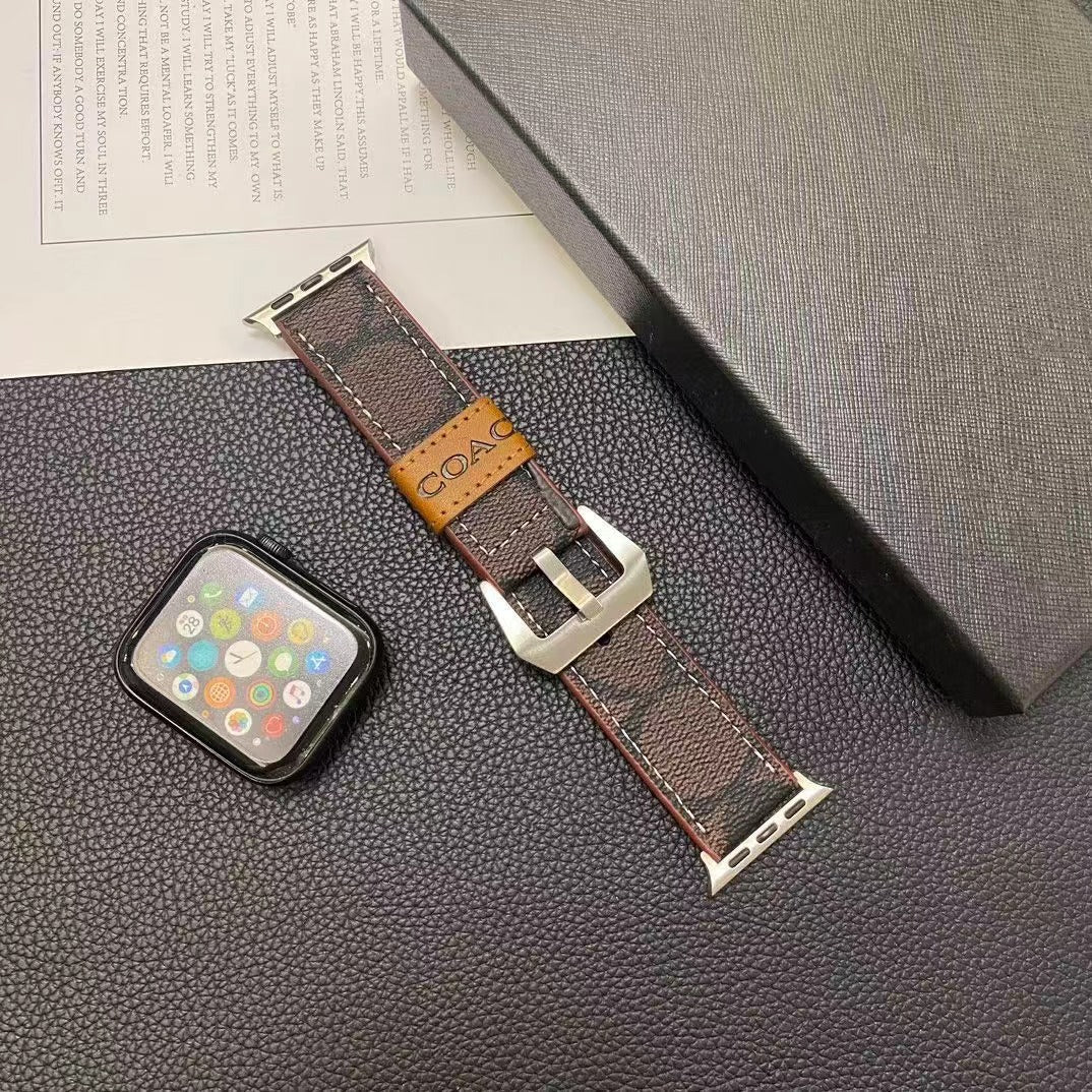 Coffee Leather Apple Watch Straps