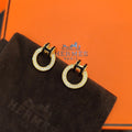 Shiny Crystals Hoop Earrings