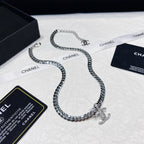 Two Colors Thick Chain Necklace